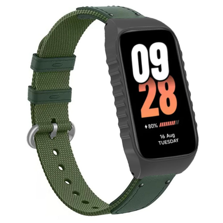 Nylon Universal Rem passer til Xiaomi Smart Band 8 Active / Xiaomi Redmi Band 2 - Grøn#serie_3