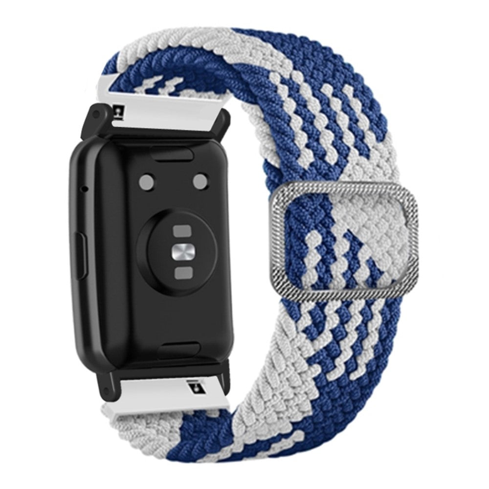 Nylon Universal Rem passer til Huawei Watch Fit / Huawei Watch Fit Special Edition - Blå#serie_10