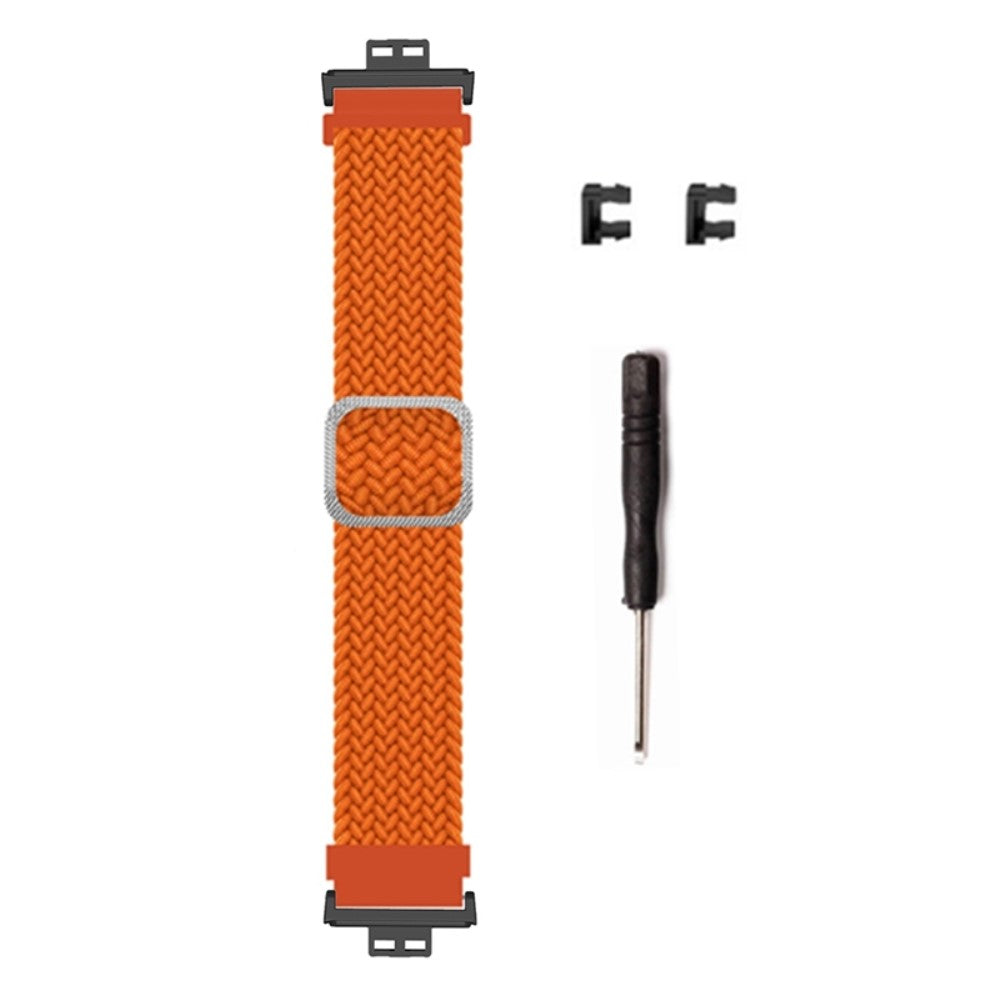 Nylon Universal Rem passer til Huawei Watch Fit / Huawei Watch Fit Special Edition - Orange#serie_12