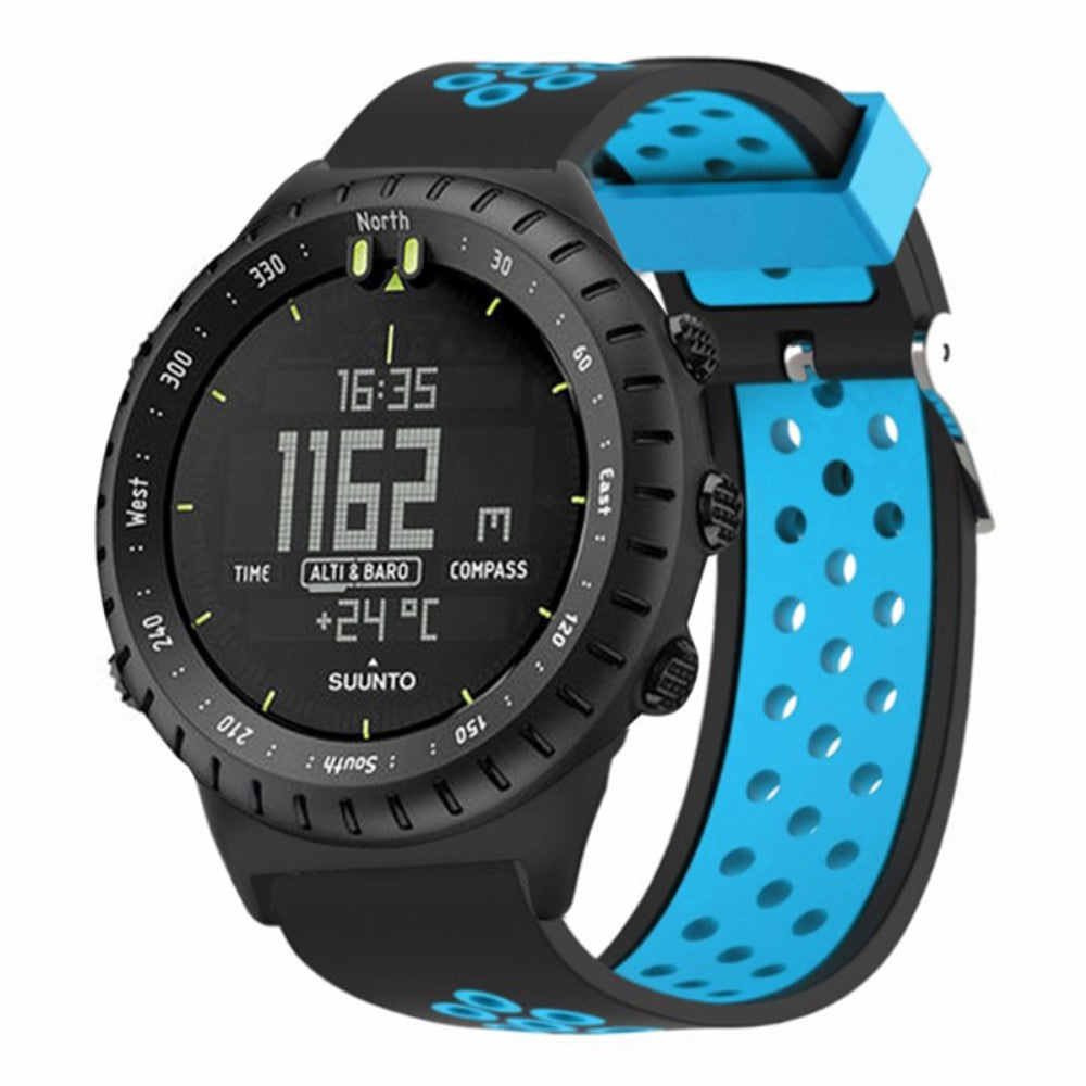 Vildt Elegant Silikone Rem passer til Suunto Core - Blå#serie_3