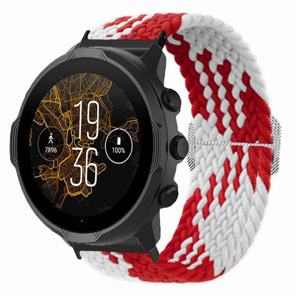 Vildt Holdbart Nylon Universal Rem passer til Smartwatch - Rød#serie_6