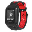 TomTom Runner 3 / Adventurer Flexible Band Dual Color Breathable Watch Strap with Case - Black+Red