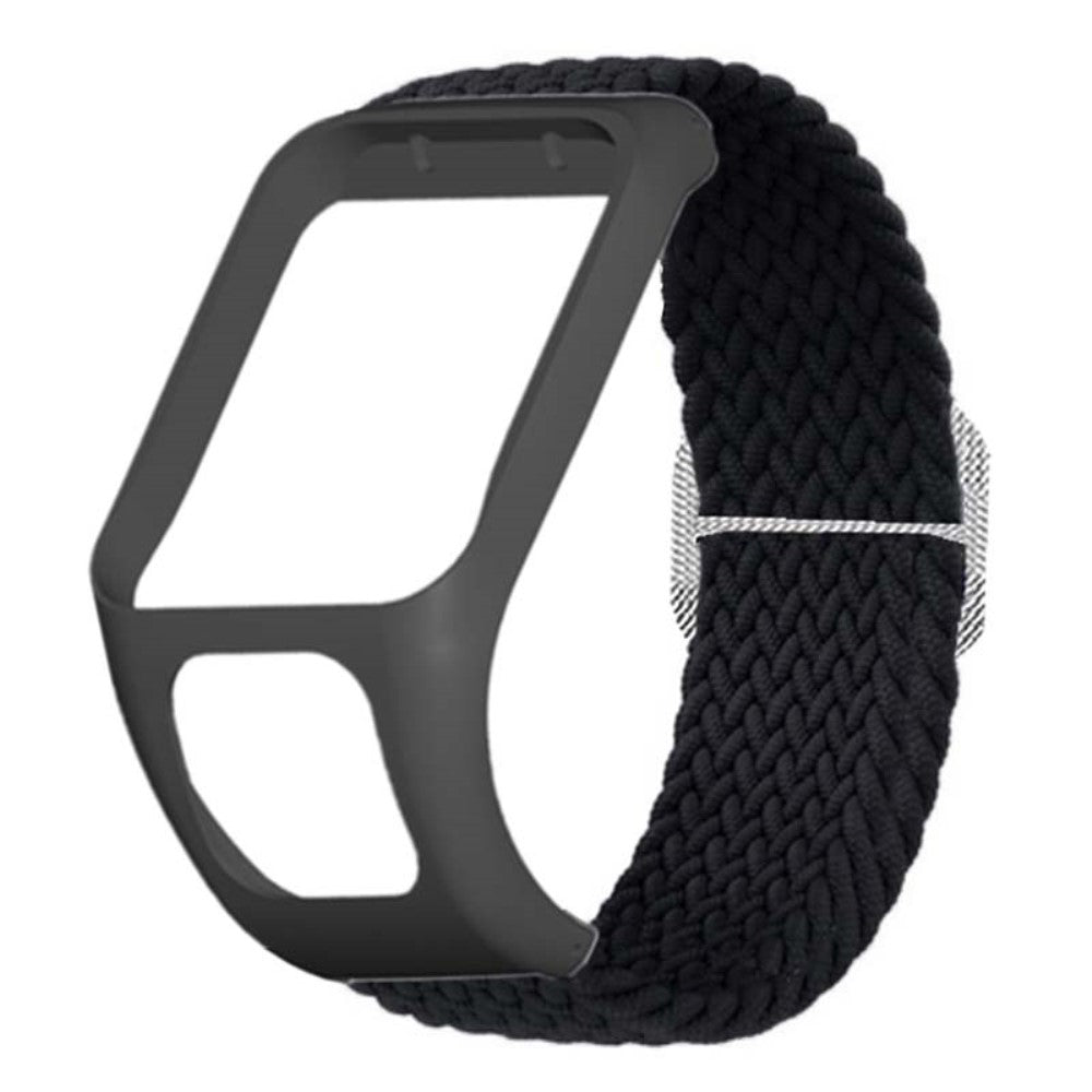 Meget Godt Nylon Universal Rem passer til Tomtom Smartwatch - Sort#serie_6