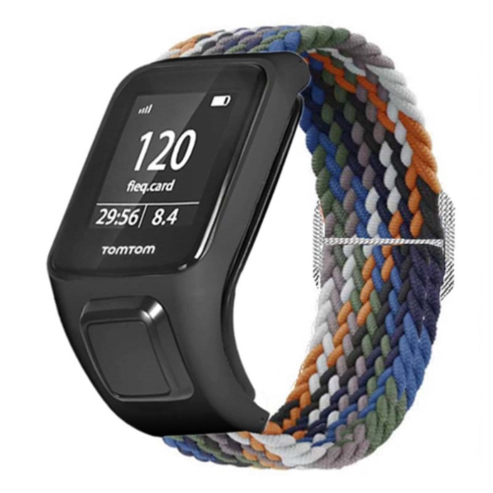 Meget Godt Nylon Universal Rem passer til Tomtom Smartwatch - Flerfarvet#serie_12