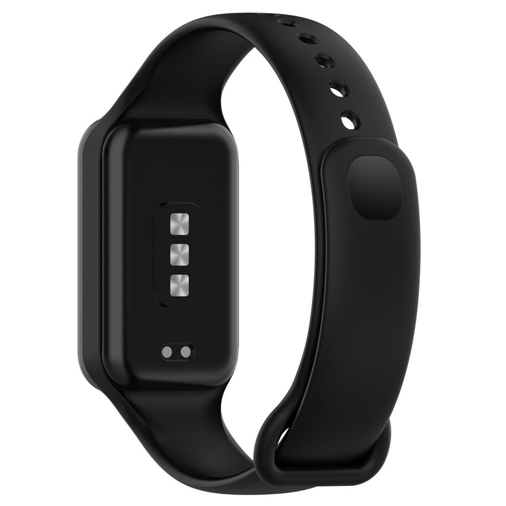 Silikone Universal Rem passer til Xiaomi Redmi Band 2 / Xiaomi Smart Band 8 Active - Sort#serie_1