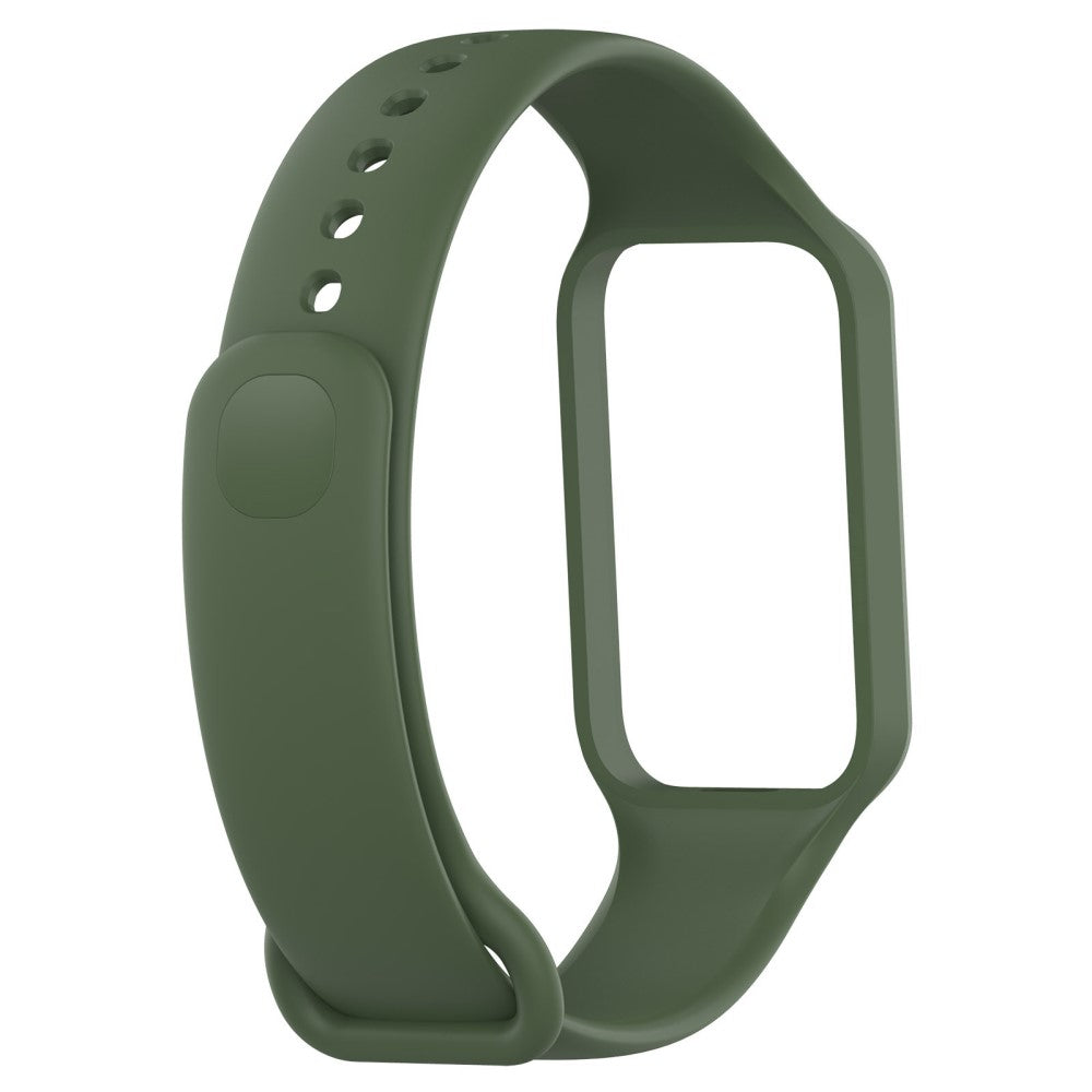 Silikone Universal Rem passer til Xiaomi Redmi Band 2 / Xiaomi Smart Band 8 Active - Grøn#serie_5