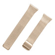 Popglory 1.85'' P66 Smart Watch Replacement Strap 22mm Milanese Quick Release Watchband with Buckle - Champagne Gold