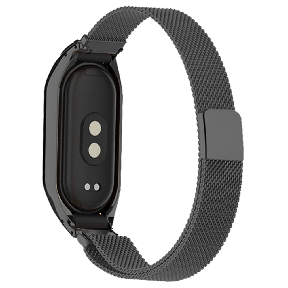 Metal Universal Rem passer til Xiaomi Mi Band 3 / Xiaomi Mi Smart Band 4 - Sort#serie_3