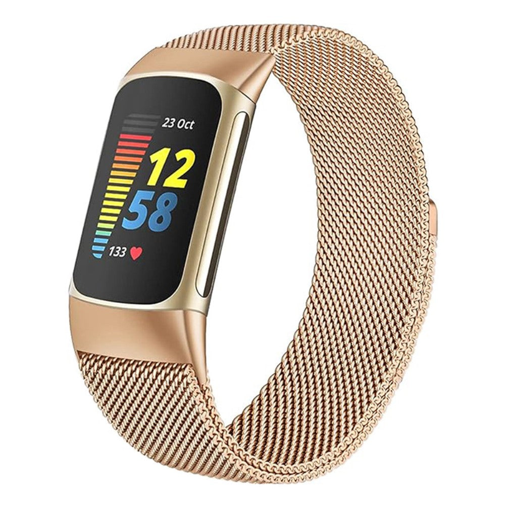 Fint Metal Universal Rem passer til Fitbit Charge 3 / Fitbit Charge 4 - Guld#serie_1