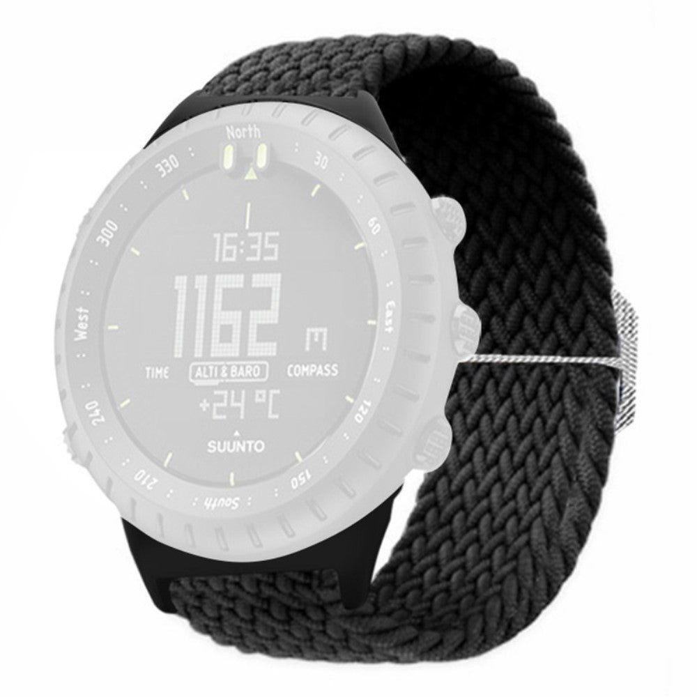 Rigtigt Kønt Nylon Rem passer til Suunto Core - Sort#serie_6