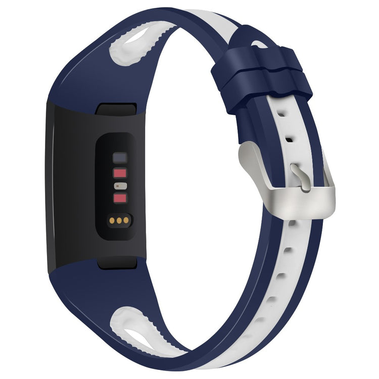 Silikone Universal Rem passer til Fitbit Charge 3 / Fitbit Charge 4 - Blå#serie_1