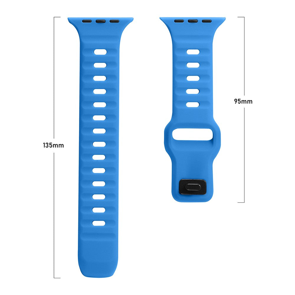 Apple Watch Series 49mm - 45mm - 44mm - 42mm Universal Flexible Strap Replacement - Blue#serie_1