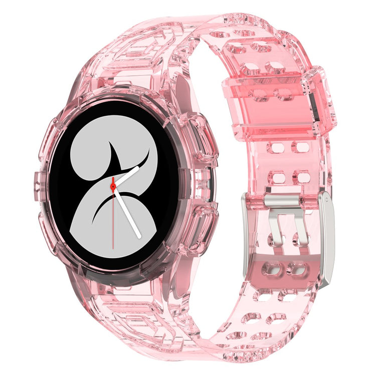 Glimrende Silikone Rem passer til Samsung Galaxy Watch 4 (40mm) - Pink#serie_10