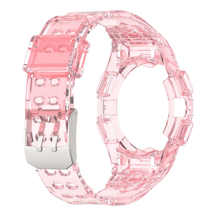 Glimrende Silikone Rem passer til Samsung Galaxy Watch 4 (40mm) - Pink#serie_10