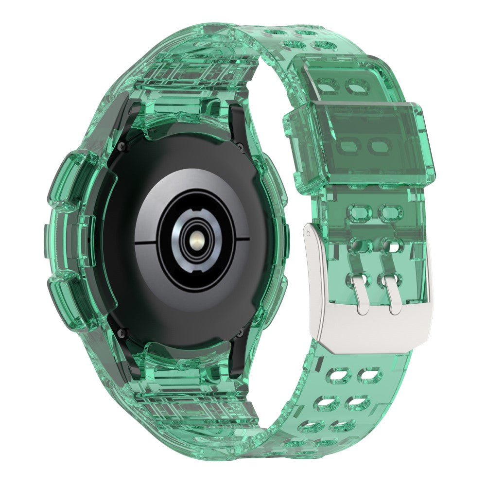 Sejt Silikone Rem passer til Samsung Galaxy Watch 4 Classic (46mm) - Grøn#serie_1