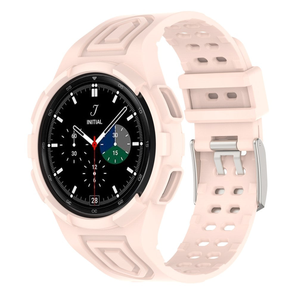 Sejt Silikone Rem passer til Samsung Galaxy Watch 4 Classic (46mm) - Pink#serie_6