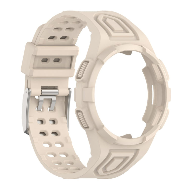 Sejt Silikone Rem passer til Samsung Galaxy Watch 4 Classic (46mm) - Hvid#serie_13