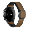 Samsung Galaxy Watch6 / Garmin Venu Sq 2 Watch Band 20mm PU Leather and Flexible Strap - Dark Brown