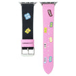Apple Watch 49mm / 45mm / 44mm / 42mm Canvas Strap Replacement - Black+Pink