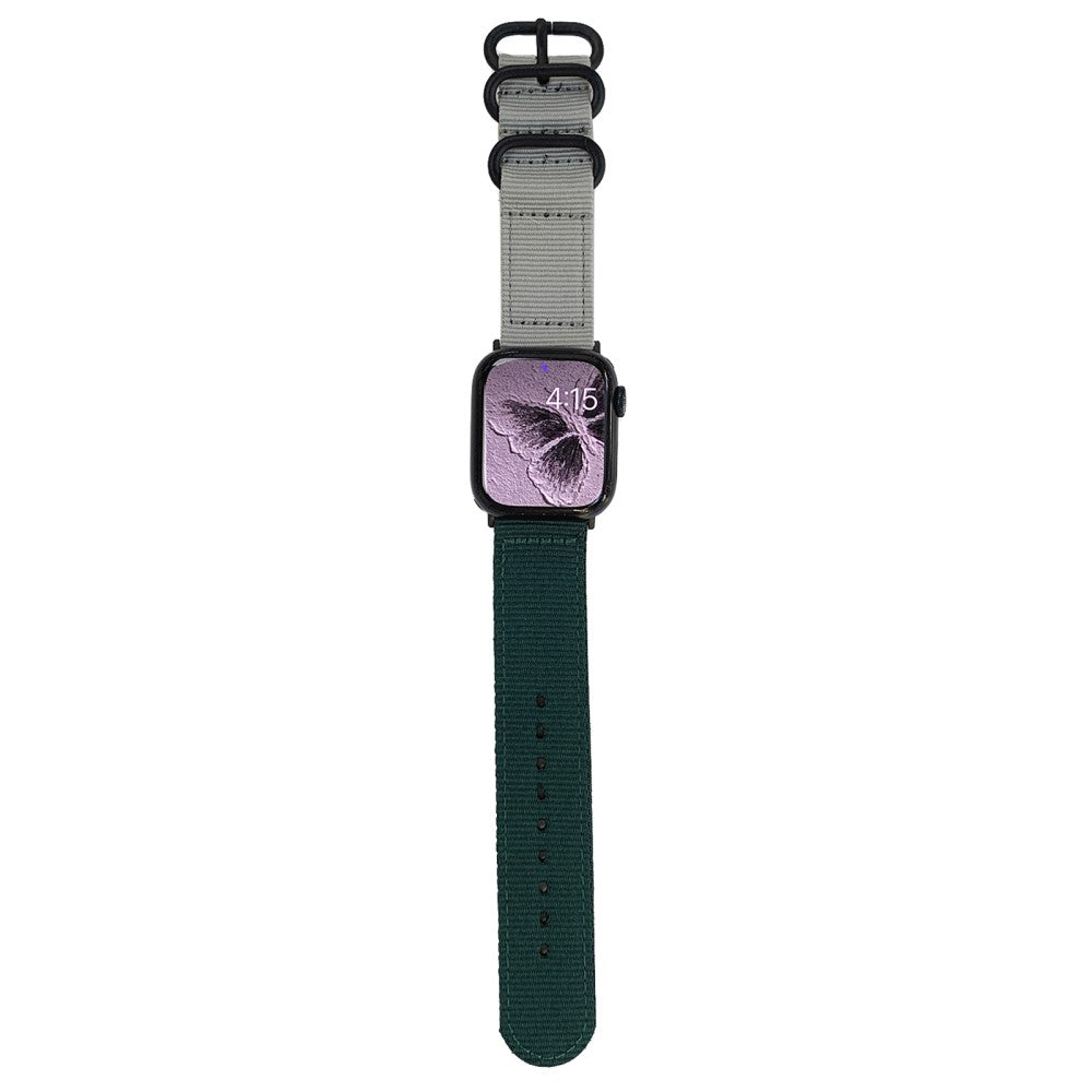 Super Flot Nylon Universal Rem passer til Apple Smartwatch - Grøn#serie_3