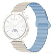 Garmin Forerunner 265S / 255S / Venu 2S Silicone Watch Band 18mm Magnetic Wrist Strap - Antique White / Haze Blue