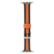 AW Apple Watch 41mm / 40mm / 38mm Slim Leather Wrist Strap - Orange+Black