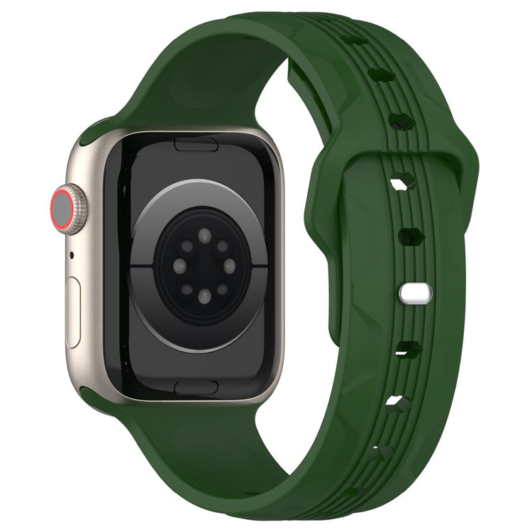 Super Flot Silikone Universal Rem passer til Apple Smartwatch - Grøn#serie_6