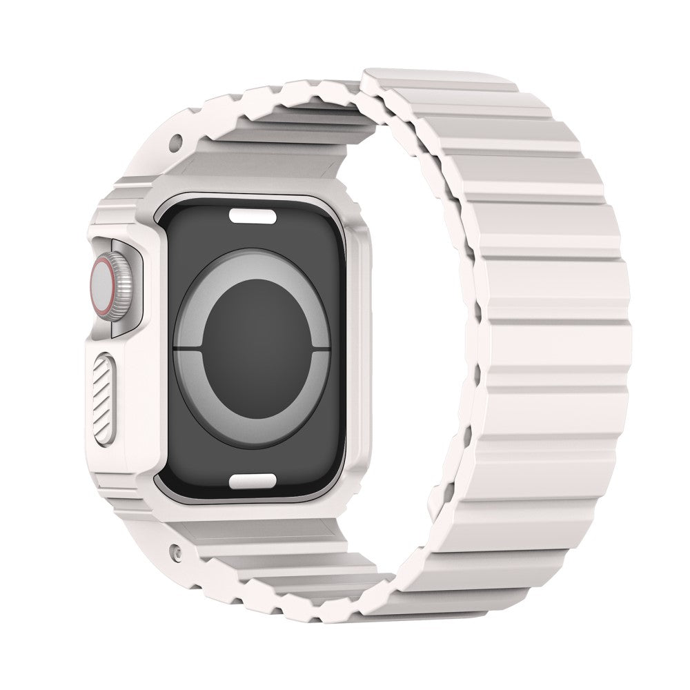 Mega Cool Silikone Universal Rem passer til Apple Smartwatch - Hvid#serie_1