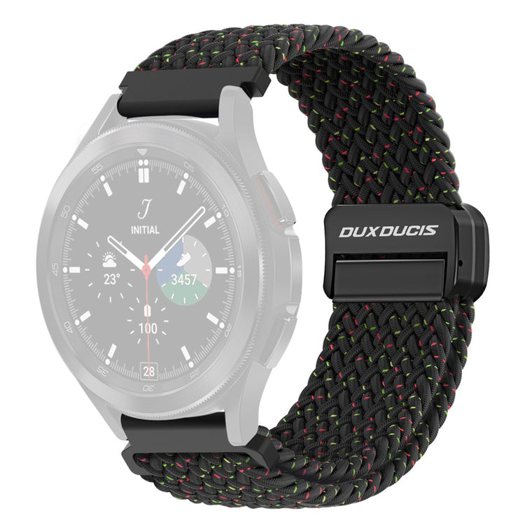 DUX DUCIS Mixture Pro Series Nylon Woven Strap Samsung Galaxy Watch6 / Watch5 / Huawei Watch GT3 Magnetic Buckle 20mm Watchband - Black Unity#serie_2