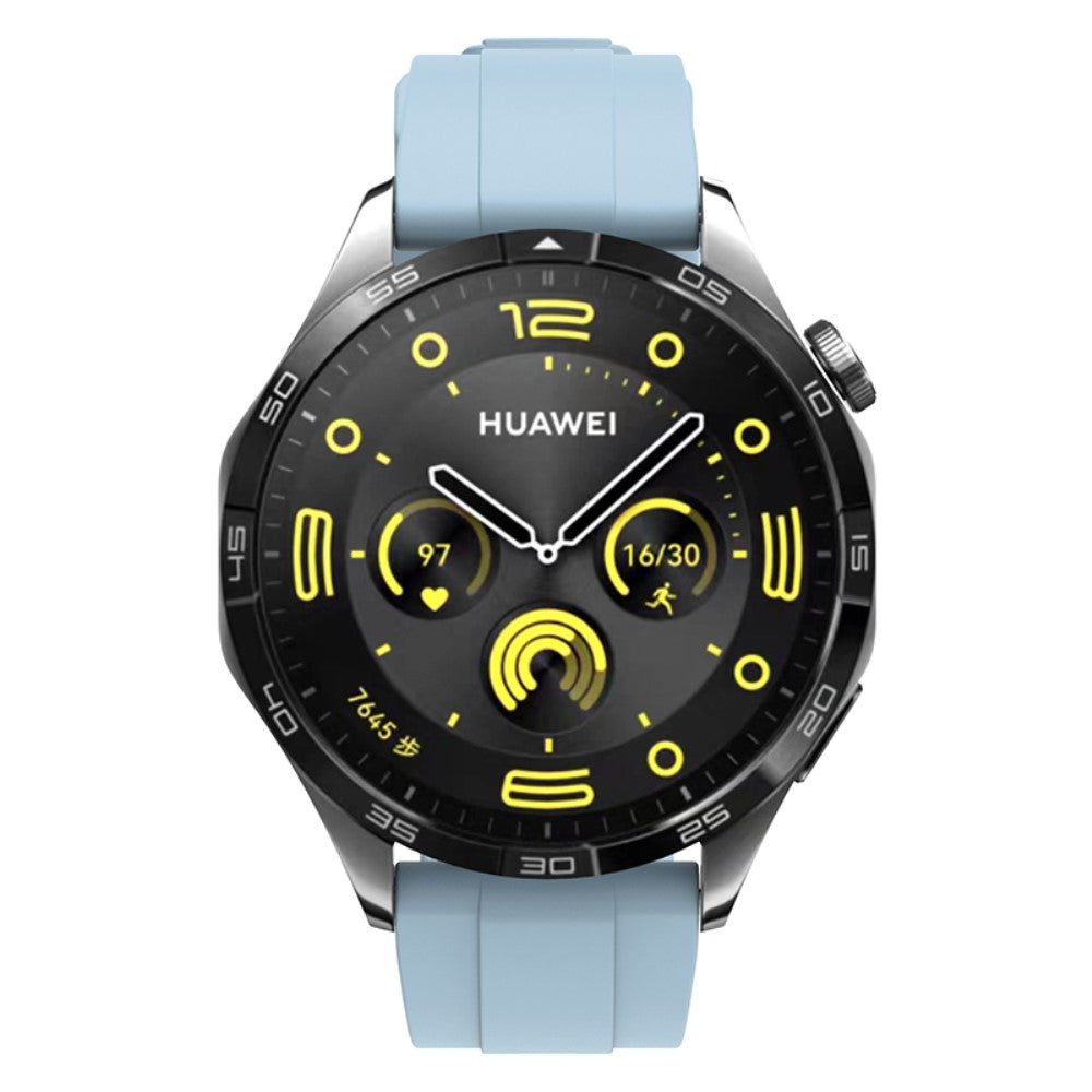 Super Smuk Silikone Rem passer til Huawei Watch GT 4 46mm - Blå#serie_8