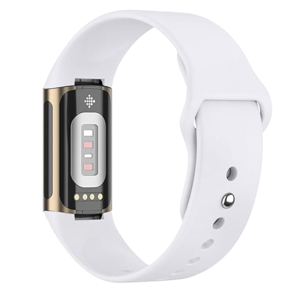 Silikone Universal Rem passer til Fitbit Charge 3 / Fitbit Charge 4 - Hvid#serie_2