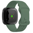 KALEBOL KLB-HDKGJ-001 Fitbit Versa 3 / 4 / Sense / Sense 2 Silicone Watch Band - Army Green