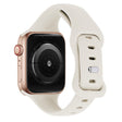 KALEBOL Apple Watch 49mm / 45mm / 44mm / 42mm Slim Silicone Band, Size: L - Starlight