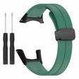 Suunto Ambit3 Peak / Ambit2 Watch Band Silicone Soft Strap with Magnetic Folding Clasp - Army Green