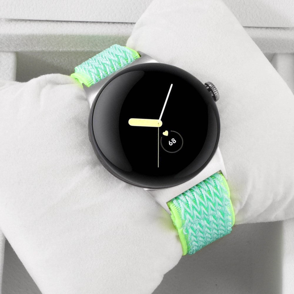 Nylon Universal Rem passer til Google Pixel Watch 2 / Google Pixel Watch - Grøn#serie_11