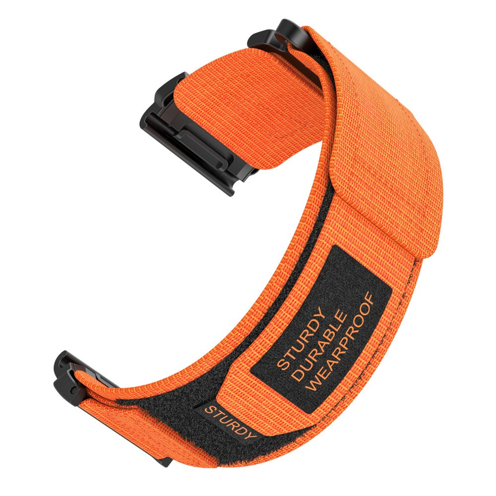 Rigtigt Elegant Nylon Universal Rem passer til Garmin Smartwatch - Orange#serie_2