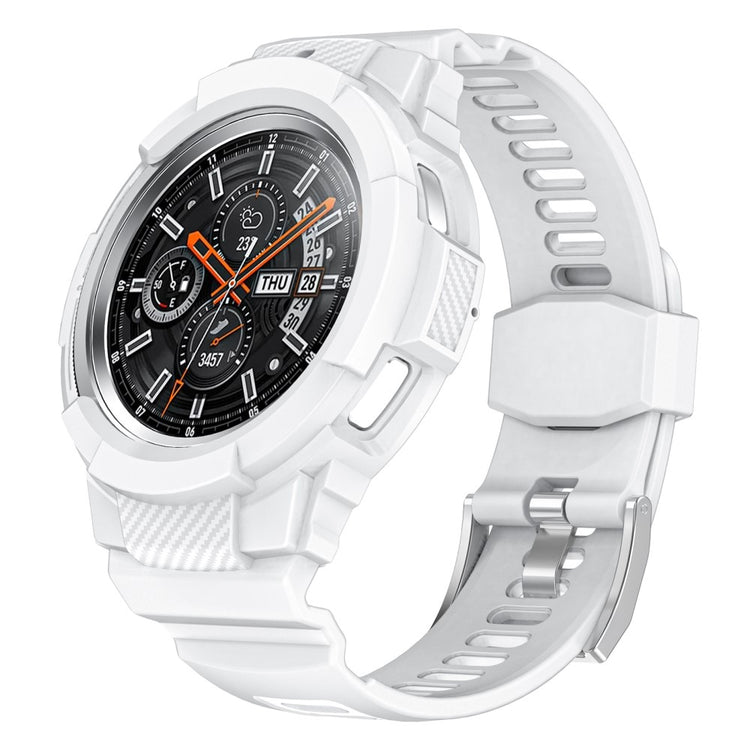Nydelig Silikone Rem passer til Samsung Galaxy Watch 4 Classic (46mm) - Hvid#serie_2