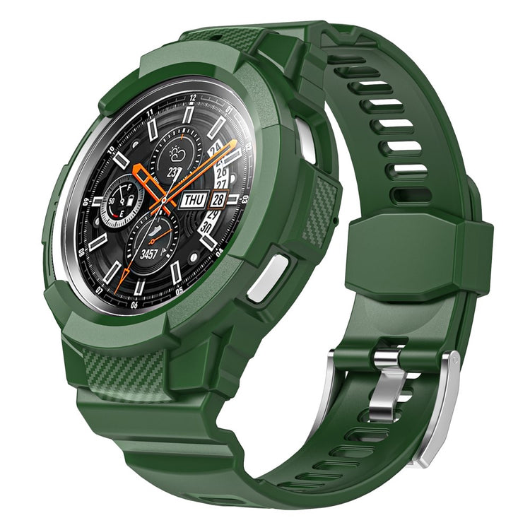 Nydelig Silikone Rem passer til Samsung Galaxy Watch 4 Classic (46mm) - Grøn#serie_5