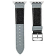 Apple Watch Series 41mm / 40mm / 38mm Denim Wristband - Black+Grey