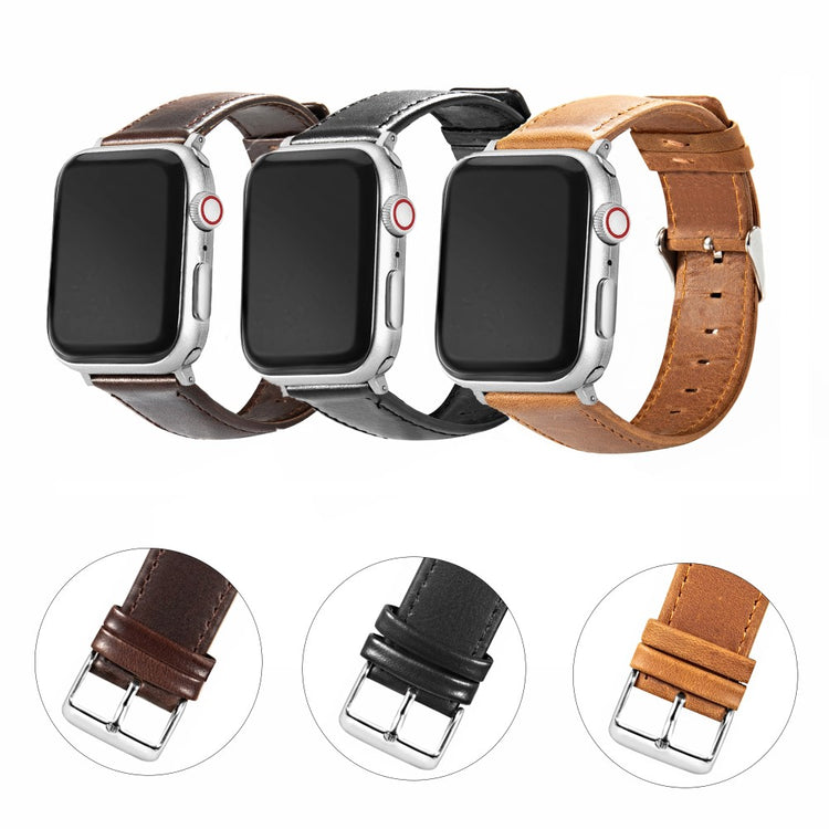 Apple Watch 49mm / 45mm / 44mm / 42mm Vintage Watch Straps - Brown#serie_1