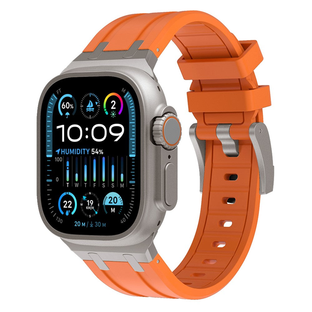 Smuk Silikone Universal Rem passer til Apple Smartwatch - Orange#serie_3