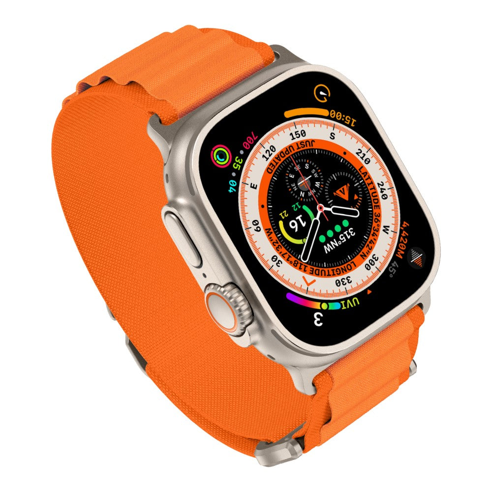 Nydelig Nylon Universal Rem passer til Apple Smartwatch - Orange#serie_2