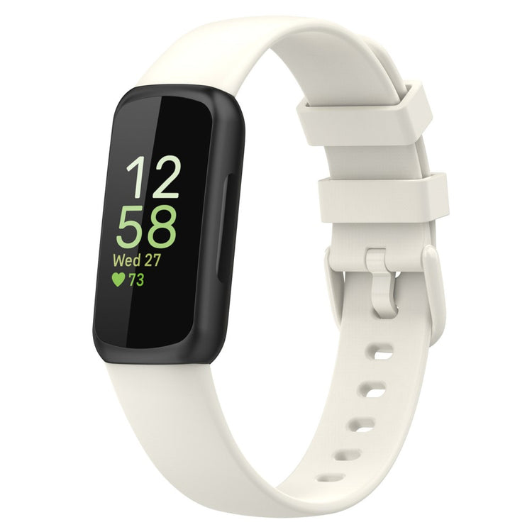 Helt Vildt Fantastisk Silikone Rem passer til Fitbit Inspire 3 - Hvid#serie_9