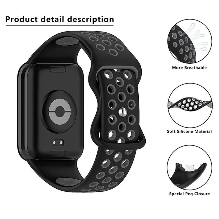 Silikone Universal Rem passer til Xiaomi Smart Band 8 Pro / Xiaomi Redmi Watch 4 - Grøn#serie_1