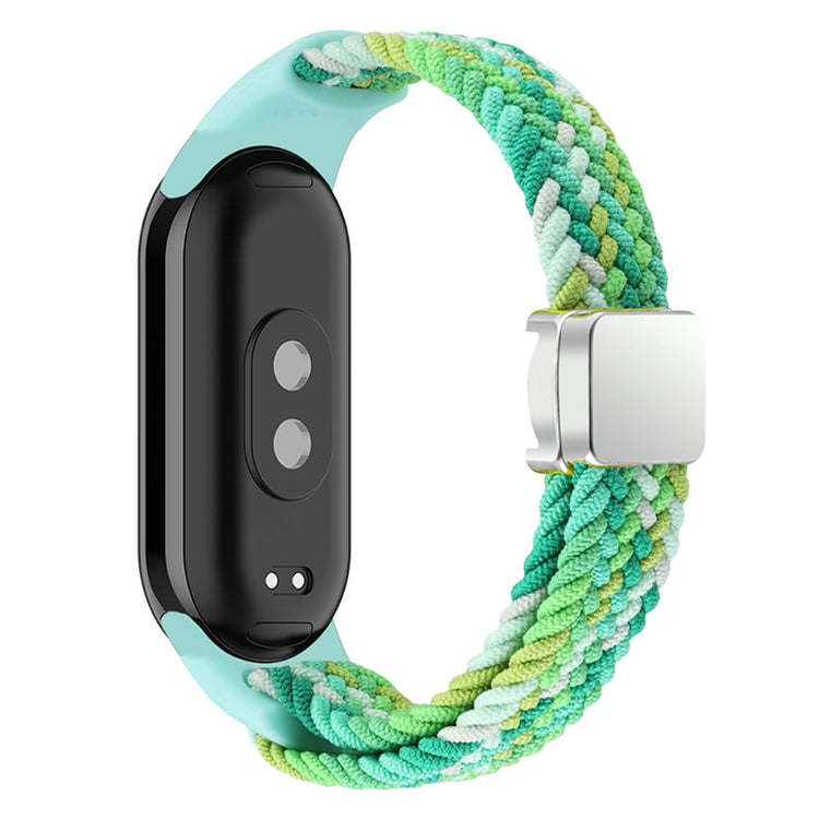 Vildt Godt Nylon Rem passer til Xiaomi Smart Band 8 - Grøn#serie_6