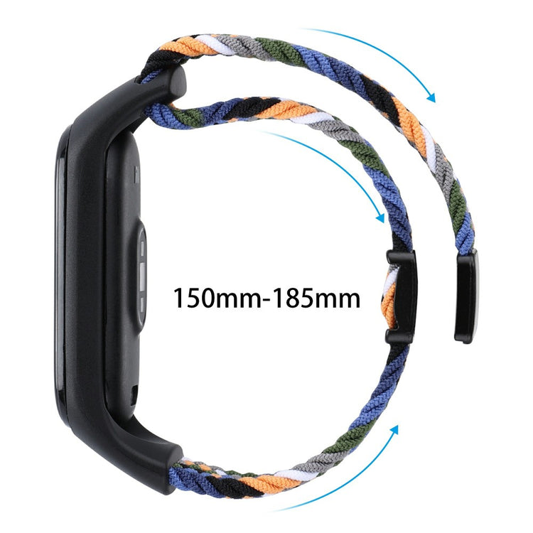 Vildt Godt Nylon Rem passer til Xiaomi Smart Band 8 - Rød#serie_11