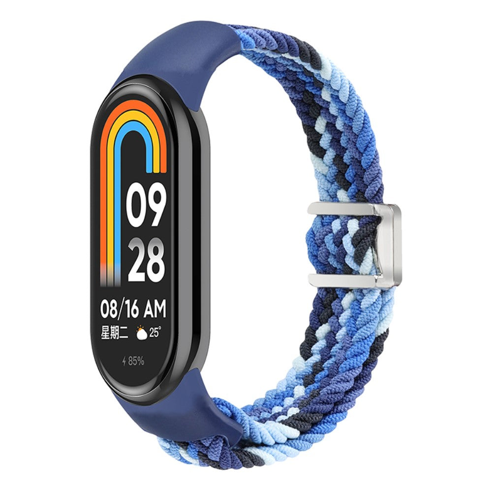 Vildt Godt Nylon Rem passer til Xiaomi Smart Band 8 - Blå#serie_17