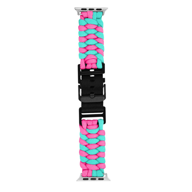 Super Hårdfør Nylon Universal Rem passer til Apple Smartwatch - Pink#serie_1