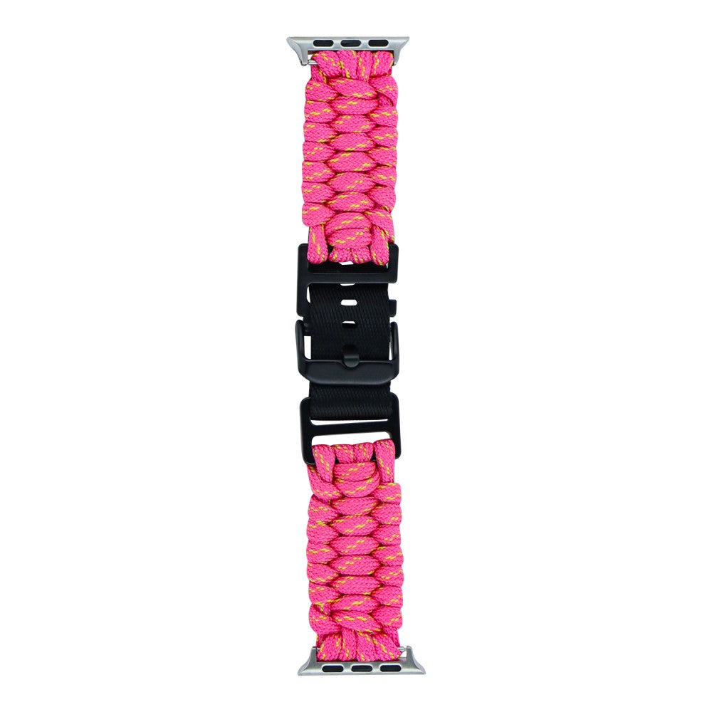 Super Hårdfør Nylon Universal Rem passer til Apple Smartwatch - Pink#serie_8