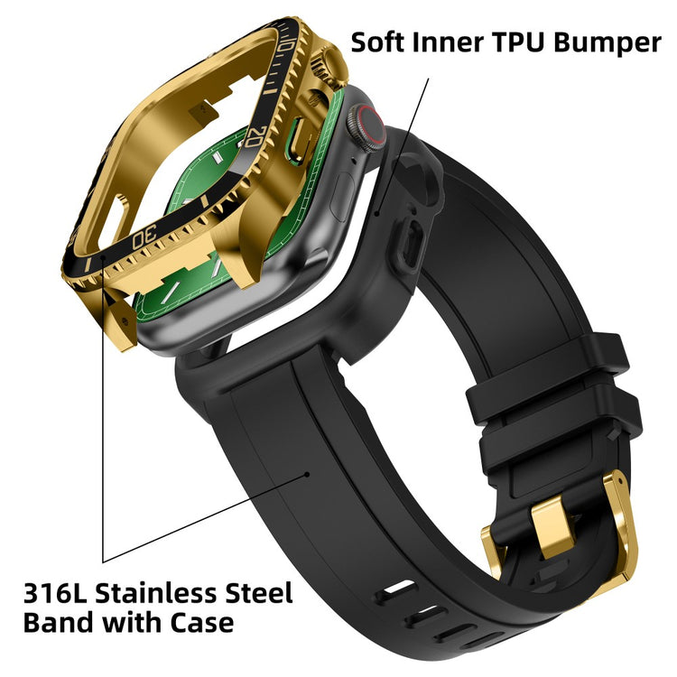 Super Godt Metal Universal Rem passer til Apple Smartwatch - Guld#serie_2